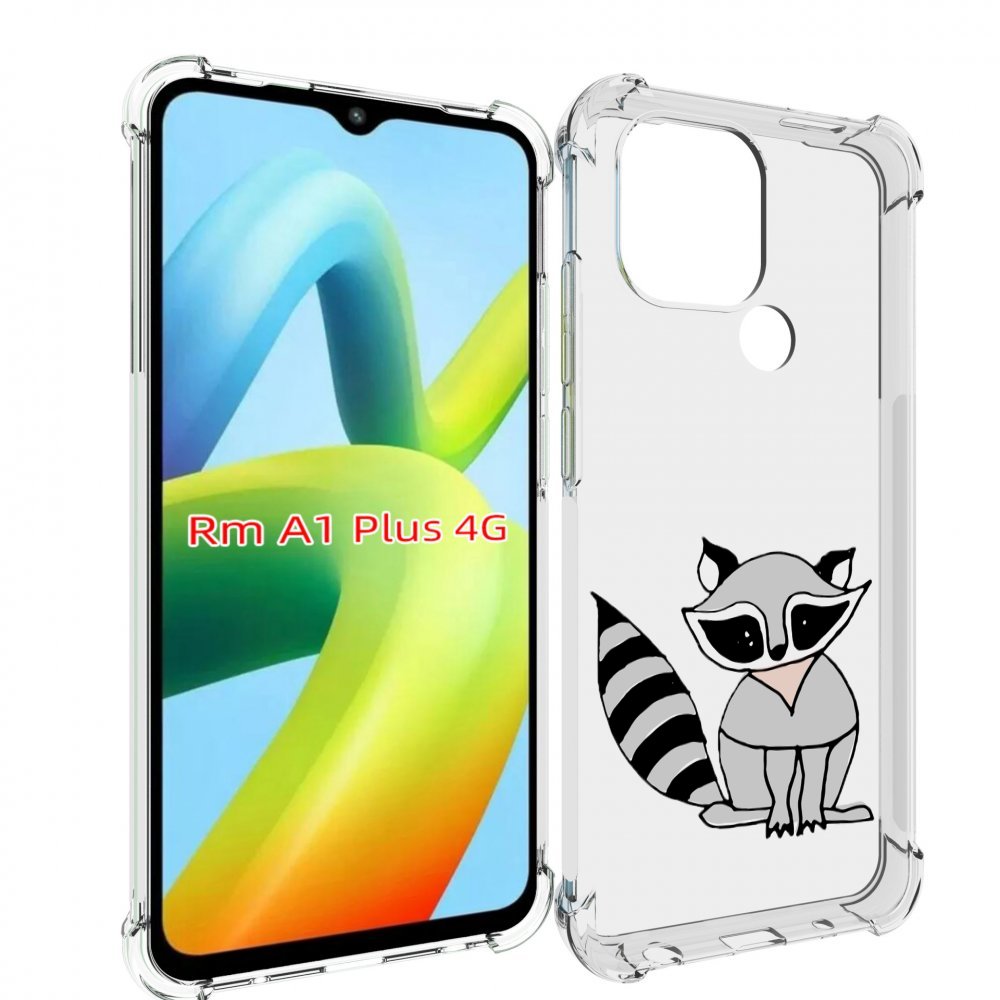 

Чехол MyPads Енотик для Xiaomi Redmi A1 Plus +, Прозрачный, Tocco