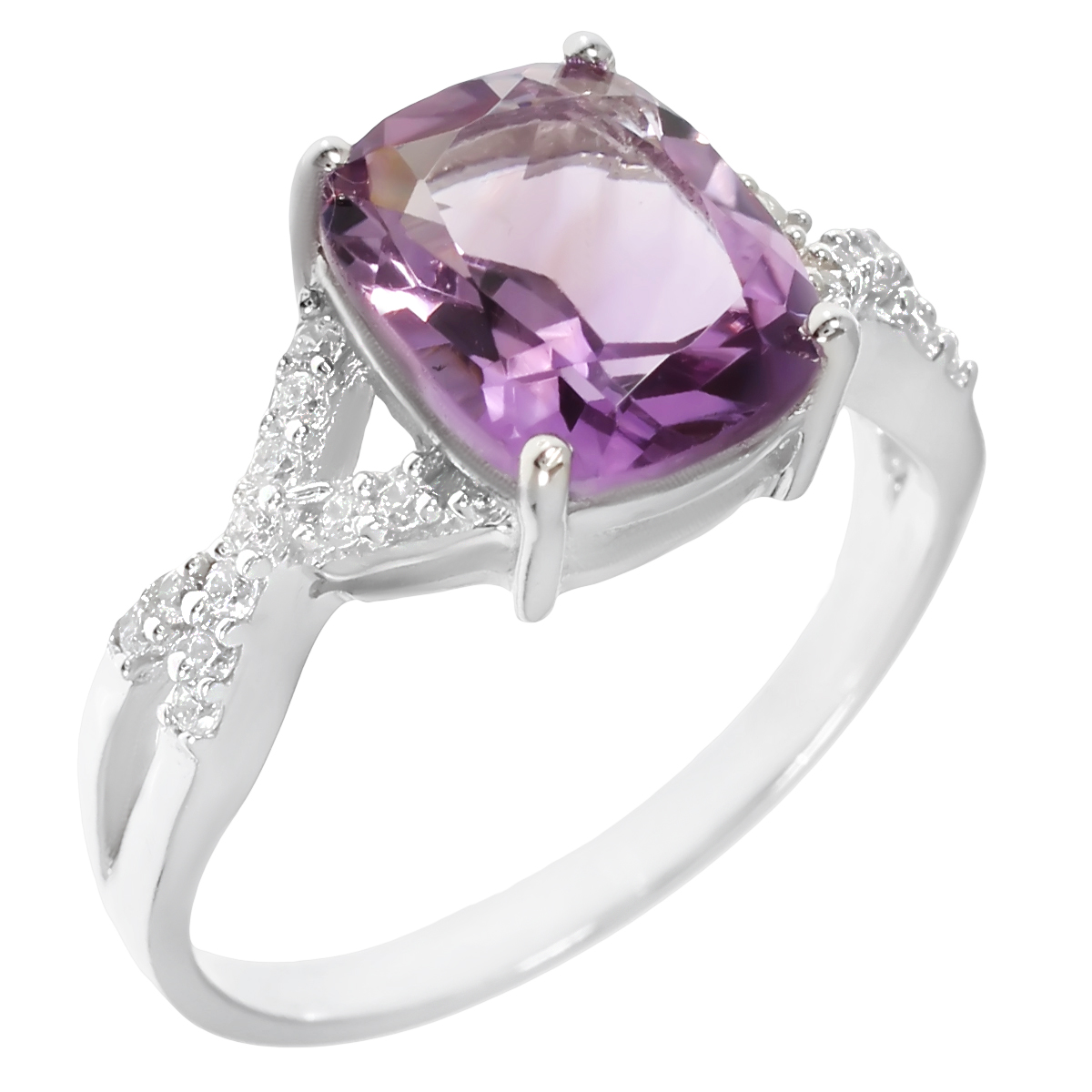 

Кольцо из серебра р. 17,5 Balex Jewellery 1410931419, аметист\фианит, 1410931419