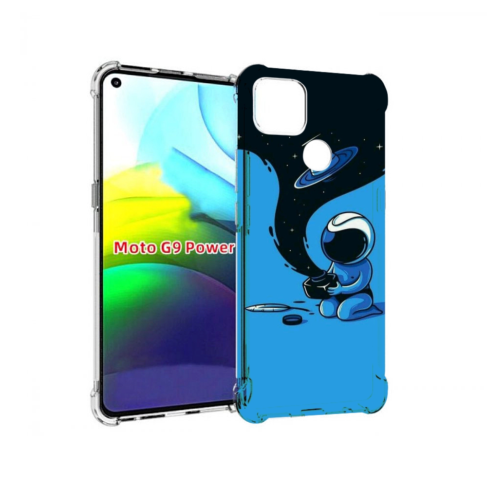 

Чехол MyPads космос из черной краски для Motorola Moto G9 Power, Прозрачный, Tocco