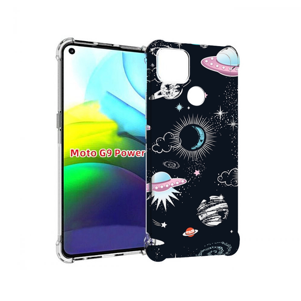 

Чехол MyPads космос-мини-картинки для Motorola Moto G9 Power, Прозрачный, Tocco