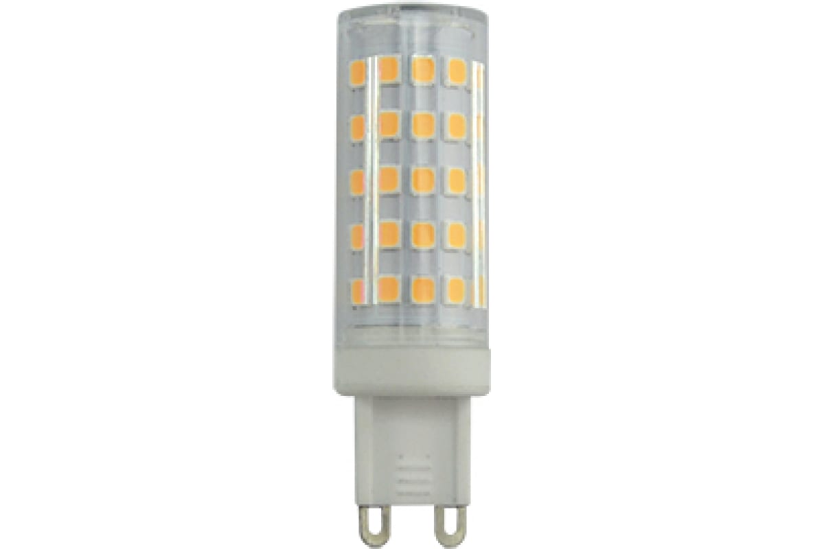 фото Светодиодная лампа g9 led 8,0w corn micro 220v 4200k 360 градусов ecola g9rv80elc