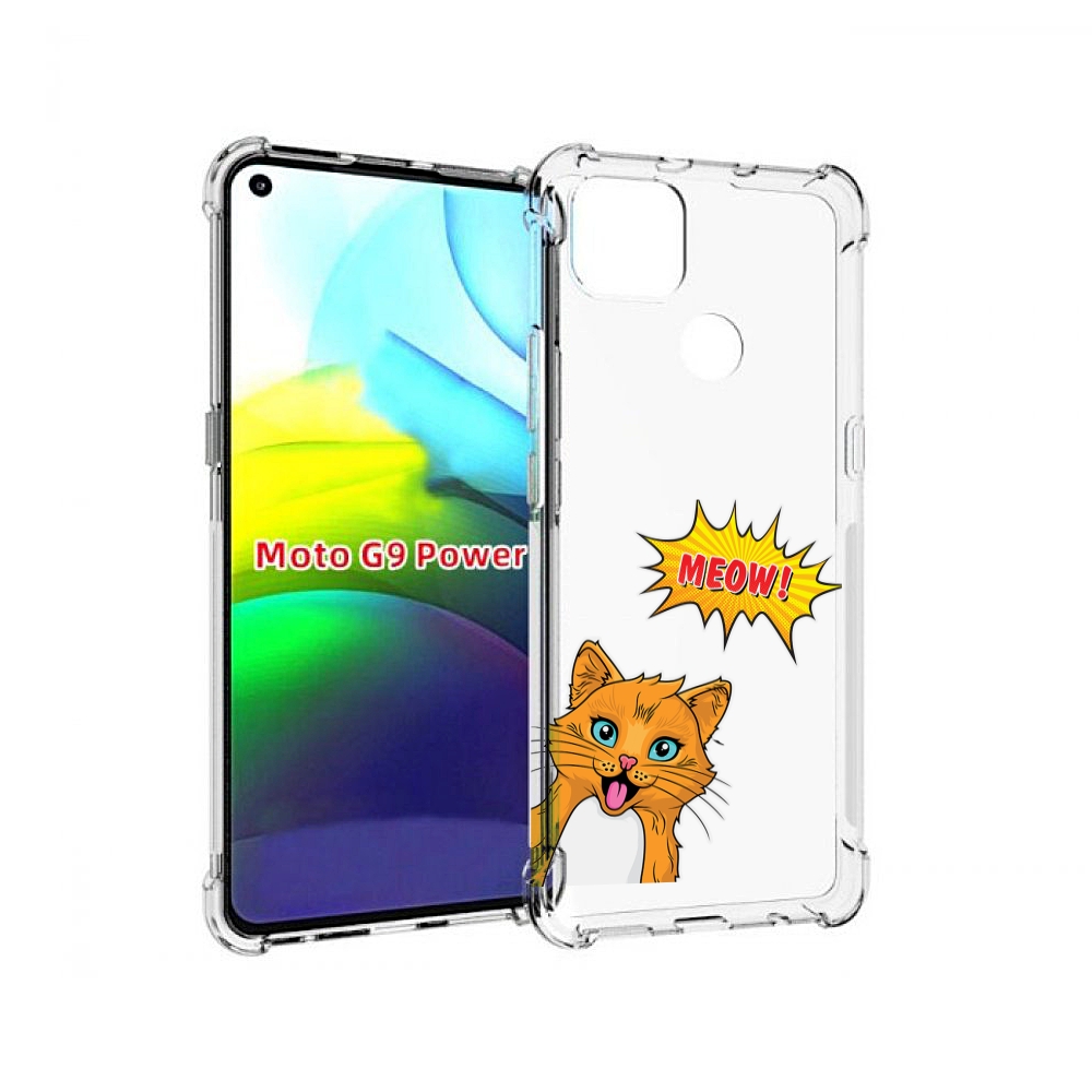 

Чехол MyPads кот-мяу детский для Motorola Moto G9 Power, Прозрачный, Tocco