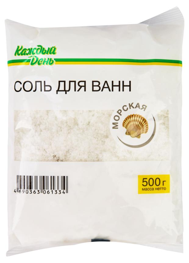 Соль для ванны Каждый день Морская 500 г 33₽