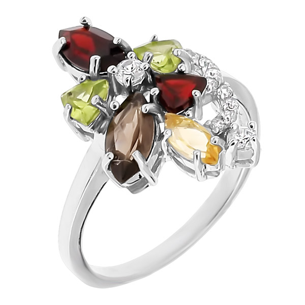 

Кольцо из серебра р. 18 Balex Jewellery 1405936618, фианит, 1405936618