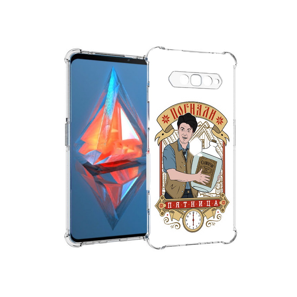 

Чехол MyPads Tocco для Xiaomi Black Shark 4 Погнали пятница (PT162389.266.137), Прозрачный, Tocco