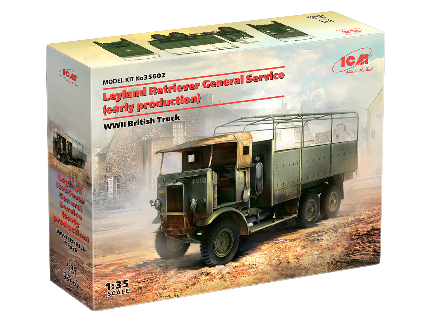 

Сборная модель ICM 1/35 Сборная модель Leyland Retriever General Service раннего производс