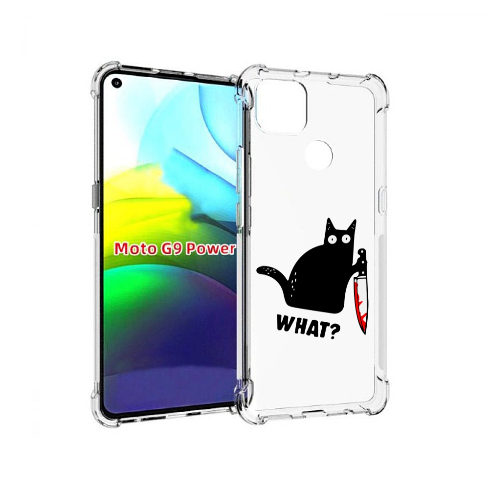 

Чехол MyPads котик-убийца для Motorola Moto G9 Power, Прозрачный, Tocco