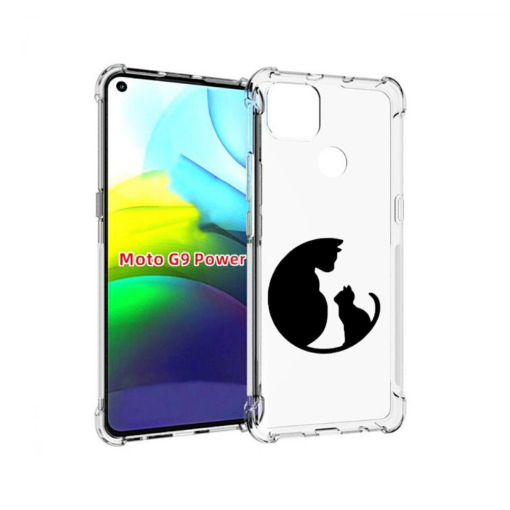 

Чехол MyPads коты в полукруге для Motorola Moto G9 Power, Прозрачный, Tocco