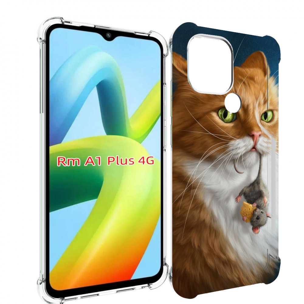 

Чехол MyPads Кот-и-мышь для Xiaomi Redmi A1 Plus +, Прозрачный, Tocco