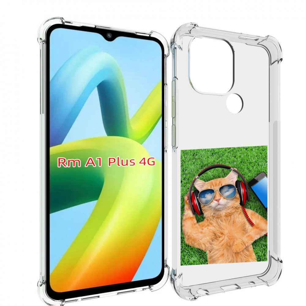 

Чехол MyPads Кот-кайфарик для Xiaomi Redmi A1 Plus +, Прозрачный, Tocco