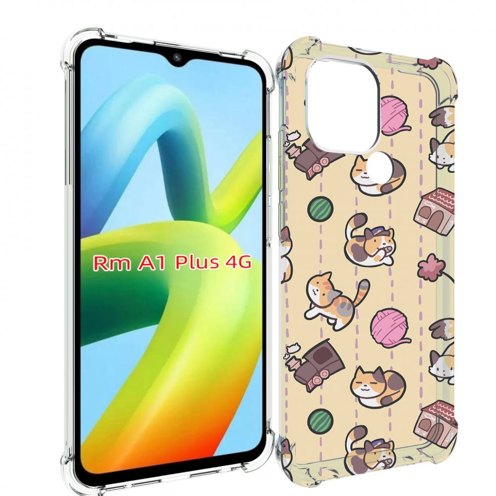

Чехол MyPads Котики-клубочки для Xiaomi Redmi A1 Plus +, Прозрачный, Tocco