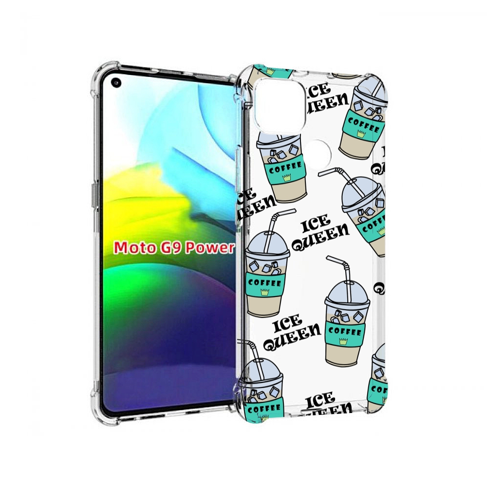 

Чехол MyPads кофе-с-льдом для Motorola Moto G9 Power, Прозрачный, Tocco