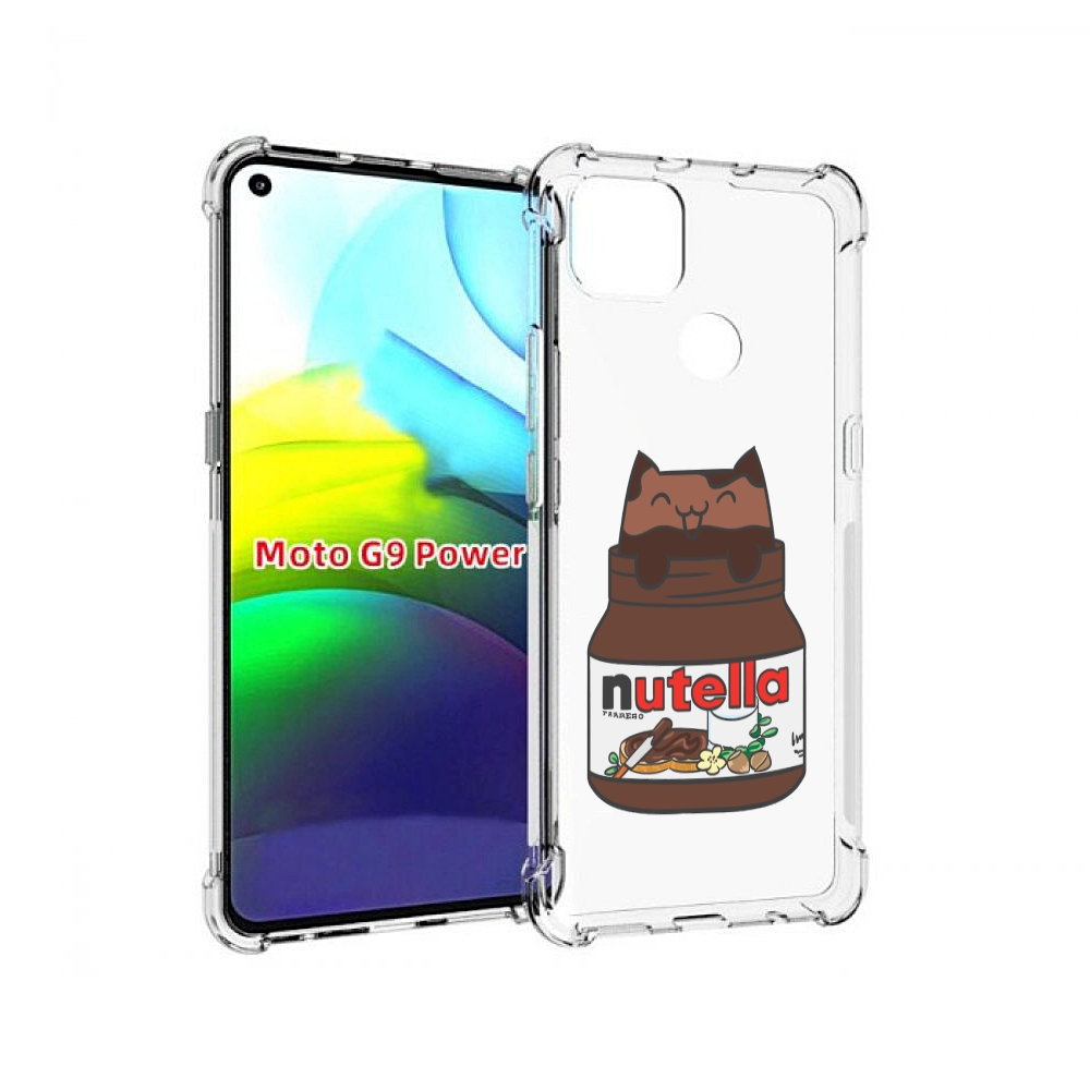

Чехол MyPads кошечка-в-нутелле для Motorola Moto G9 Power, Прозрачный, Tocco