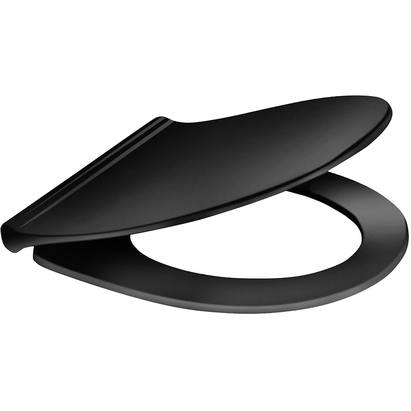 

Сиденье для унитаза Berges Wasserhaus Real slim SO Black 010403 Черное с Микролифтом