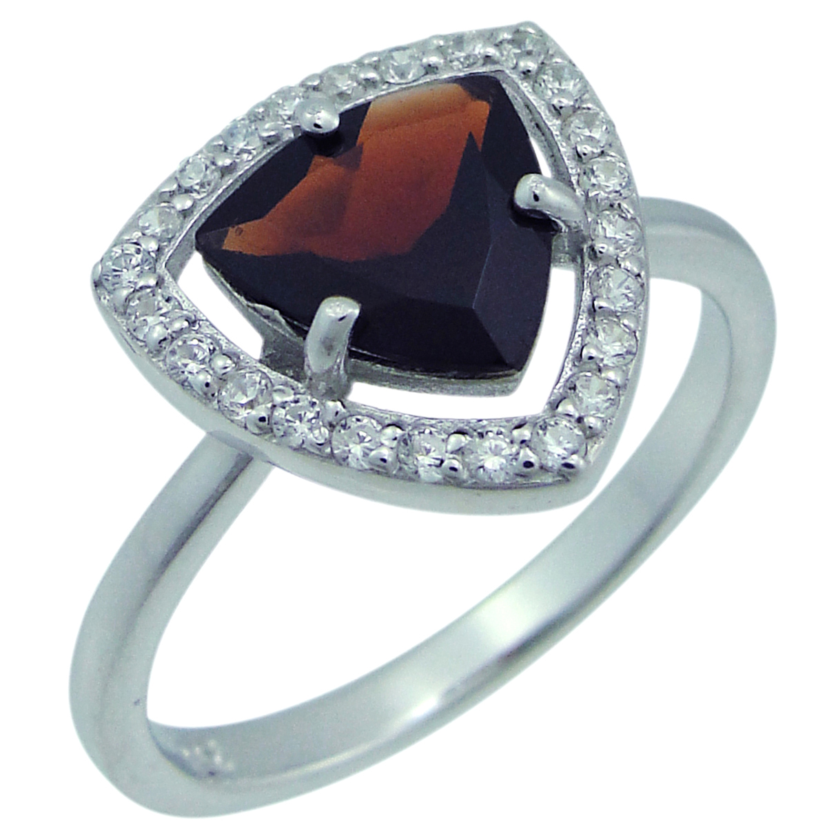 

Кольцо из серебра р. 18 Balex Jewellery 1405937573, гранат\фианит, 1405937573
