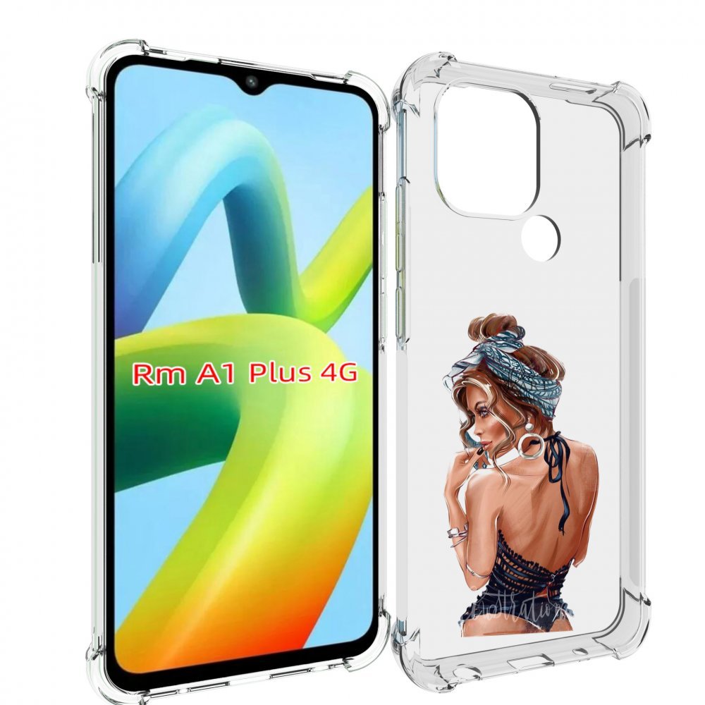 

Чехол MyPads Красивая-дама женский для Xiaomi Redmi A1 Plus +, Прозрачный, Tocco