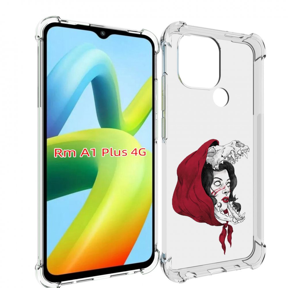 

Чехол MyPads Красная шапочка и волк женский для Xiaomi Redmi A1 Plus +, Прозрачный, Tocco