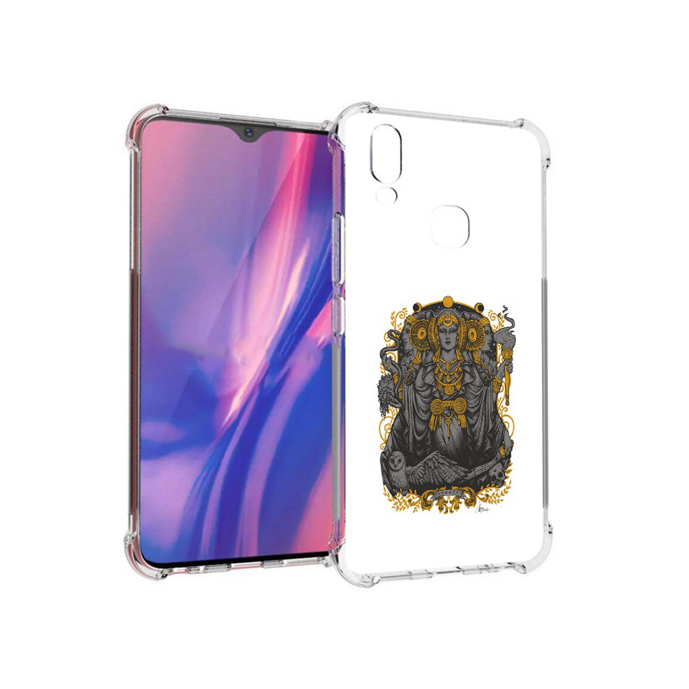

Чехол MyPads Tocco для Vivo Y11 божество с золотыми элементами (PT144890.422.241), Прозрачный, Tocco