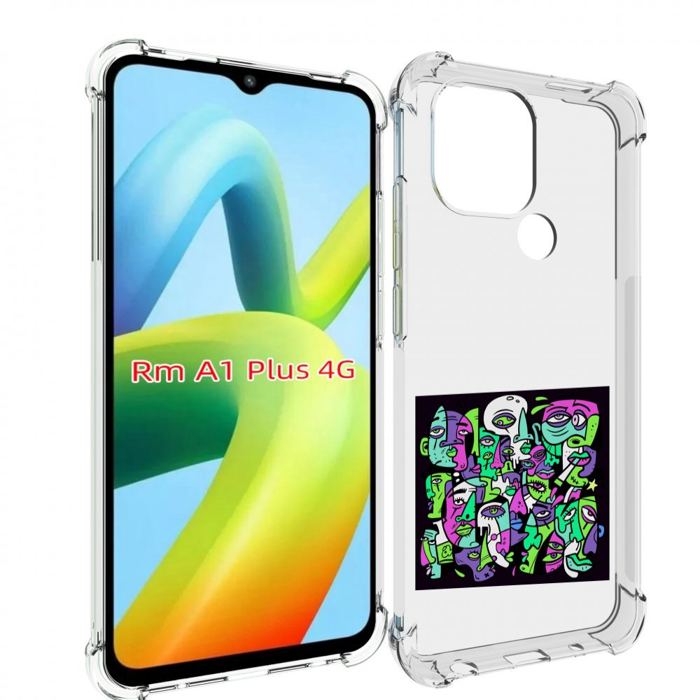 

Чехол MyPads Кривой эфир ATL для Xiaomi Redmi A1 Plus +, Прозрачный, Tocco