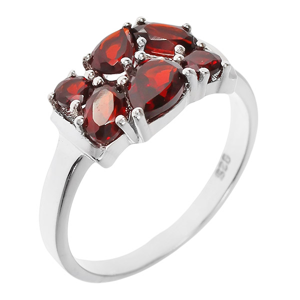 

Кольцо из серебра р. , Balex Jewellery 1410931378, гранат, 1410931378
