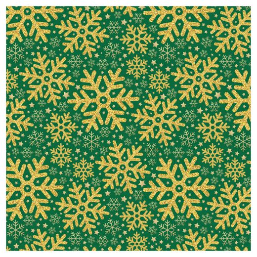 

Бумага упаковочная 1 м Снежинки, Разноцветный