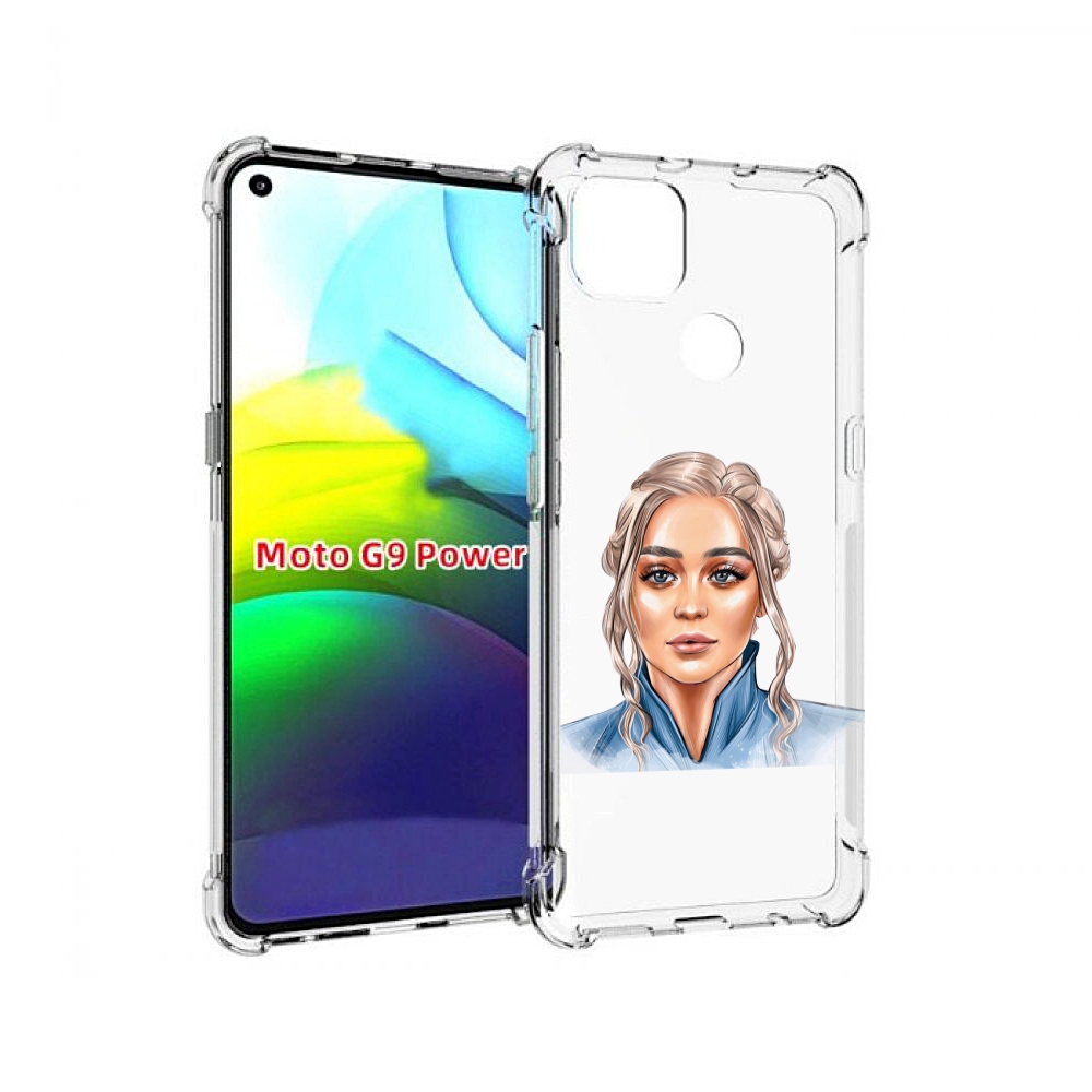 

Чехол MyPads красивая-нарисованная-девушка-блондинка женский для Motorola Moto G9 Power, Прозрачный, Tocco