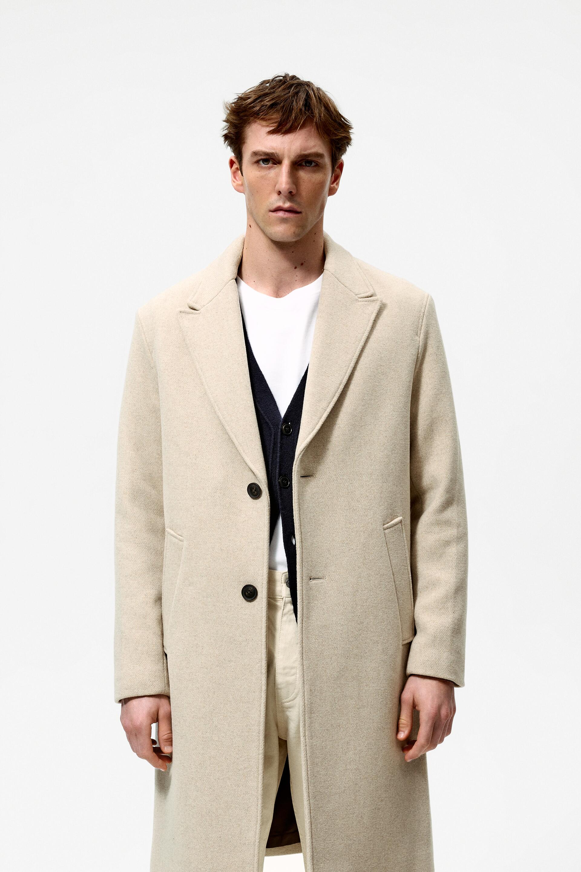

Пальто мужское ZARA 09621310 белое L (доставка из-за рубежа), 09621310