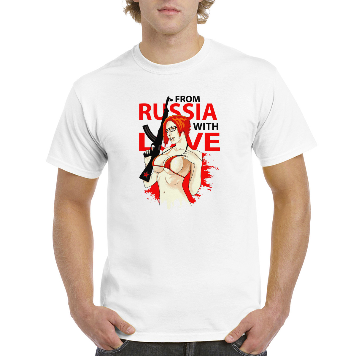 

Футболка женская CoolPodarok M0151373 белая 52 RU, Белый, M0151373