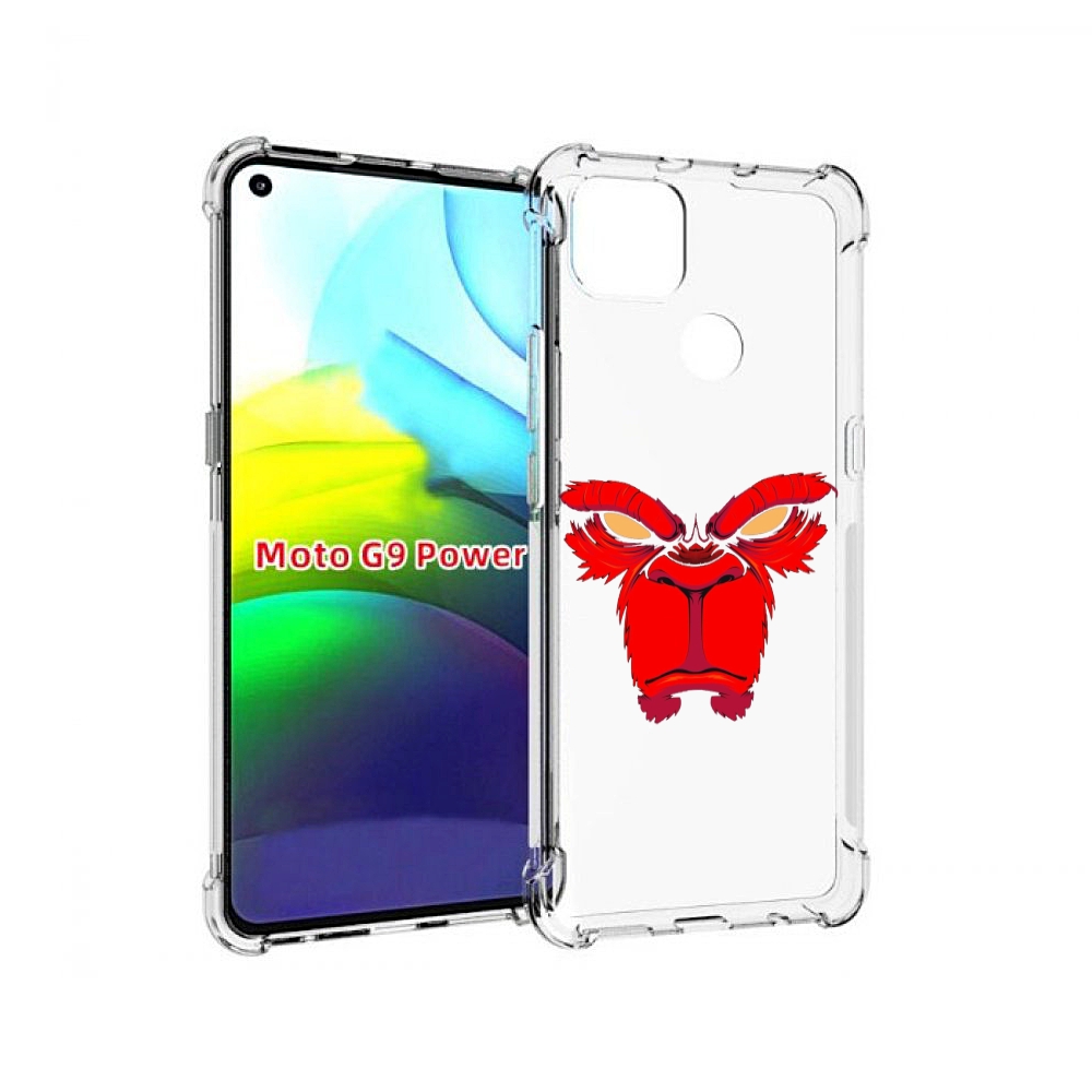 

Чехол MyPads красная обезьяна в темноте для Motorola Moto G9 Power, Прозрачный, Tocco