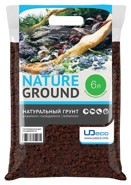 фото Грунт для аквариума и террариума udeco premium lava xl, лавовая крошка, 9-12 мм, 6 л