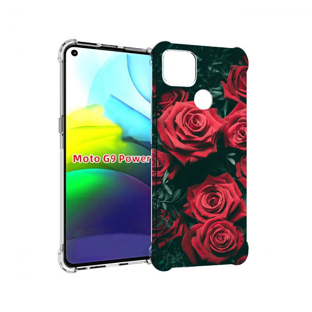 

Чехол MyPads красные-бархатные-розы для Motorola Moto G9 Power, Прозрачный, Tocco