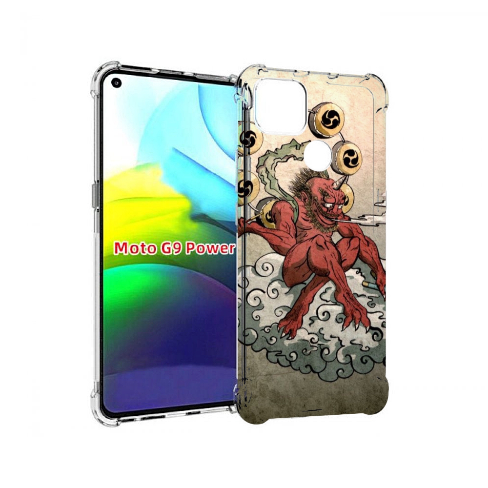 

Чехол MyPads красный чертик на облаке для Motorola Moto G9 Power, Прозрачный, Tocco