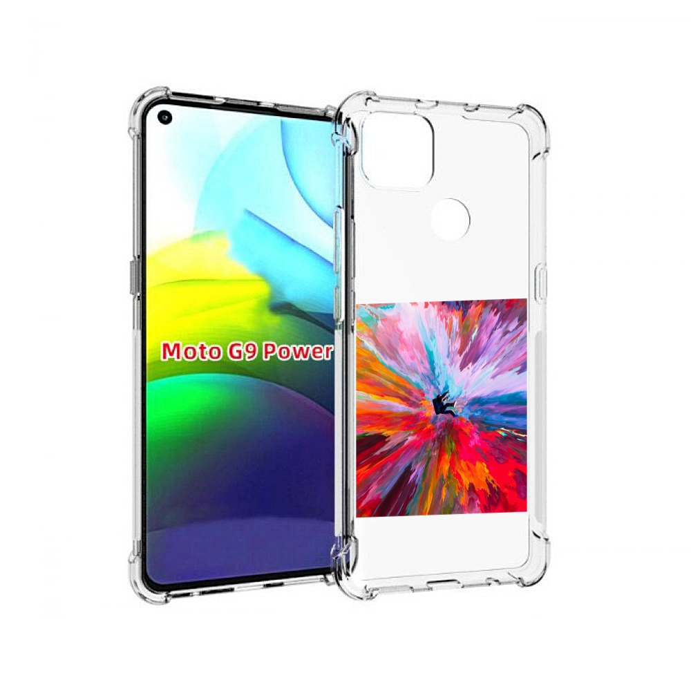 

Чехол MyPads красочный астранавт для Motorola Moto G9 Power, Прозрачный, Tocco