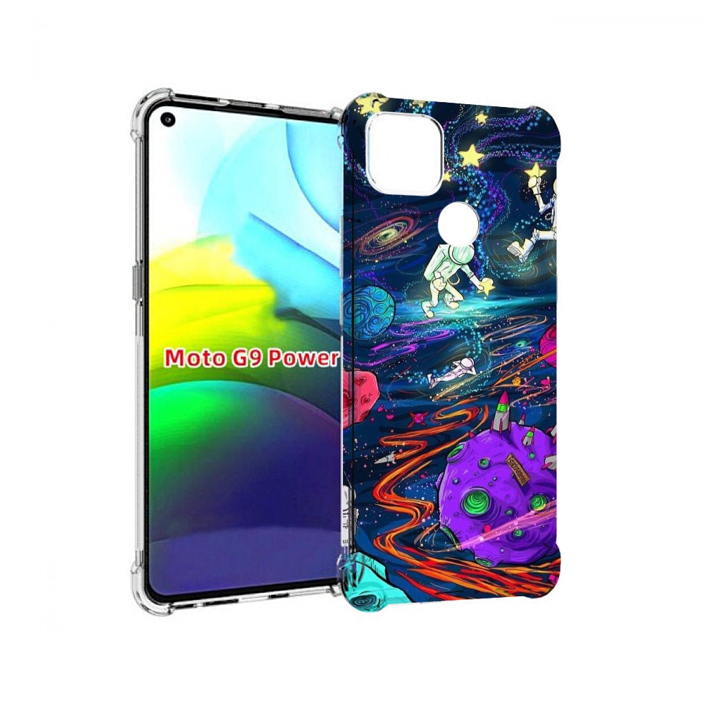 

Чехол MyPads красочный космос для Motorola Moto G9 Power, Прозрачный, Tocco