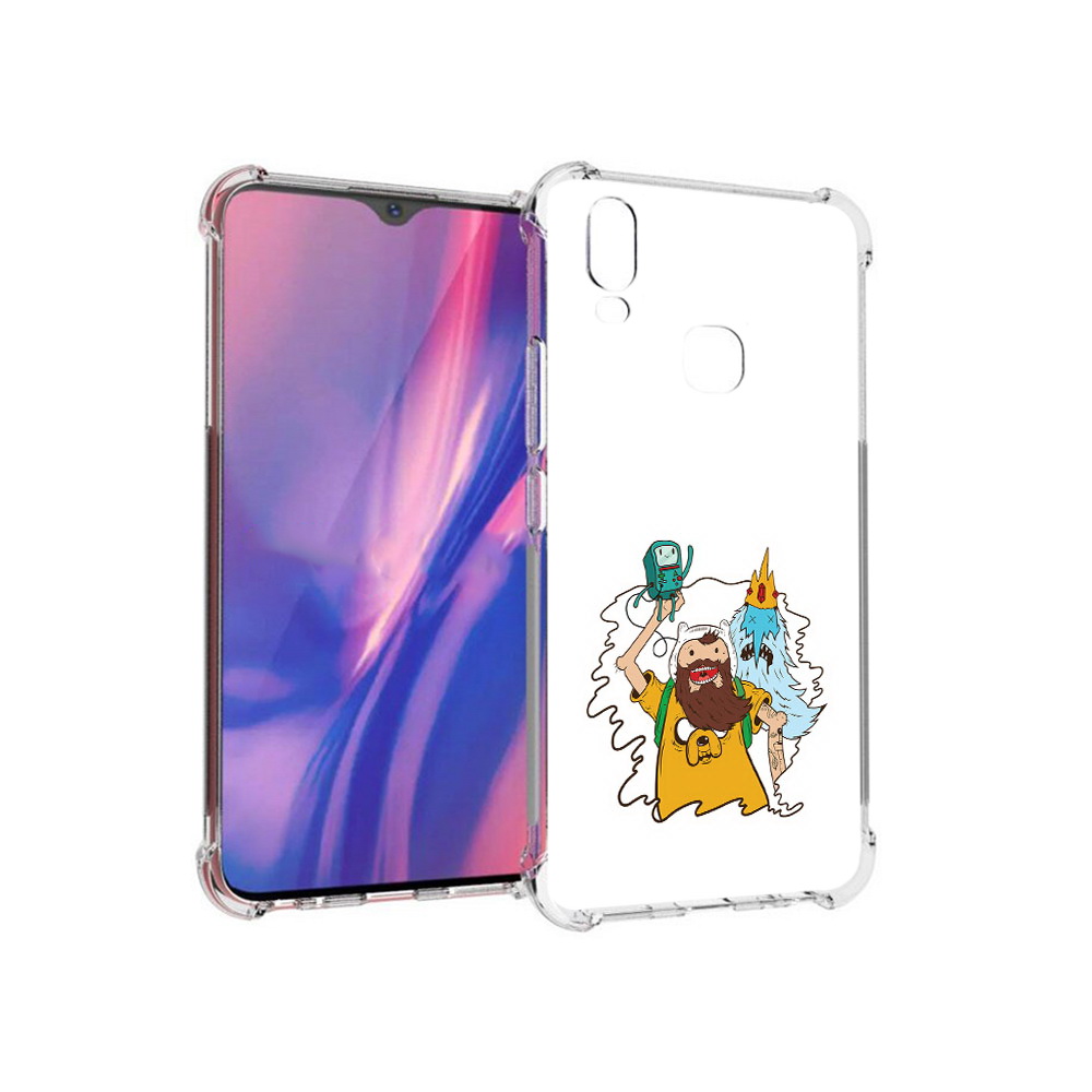

Чехол MyPads Tocco для Vivo Y11 время приключений старый Финн (PT144890.422.279), Прозрачный, Tocco