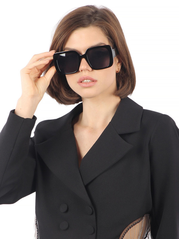 

Солнцезащитные очки женские Pretty Mania DD061 черные, DD061