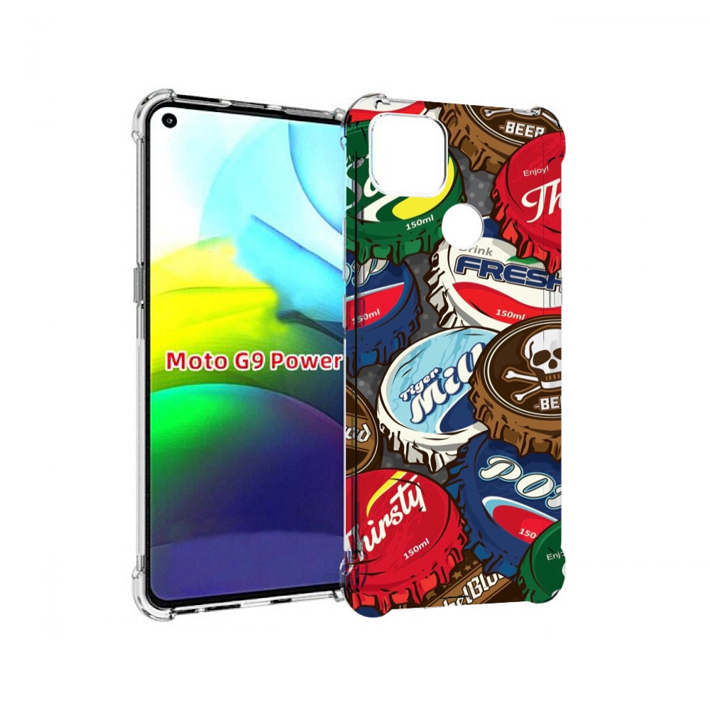 

Чехол MyPads крышки от баночек для Motorola Moto G9 Power, Прозрачный, Tocco