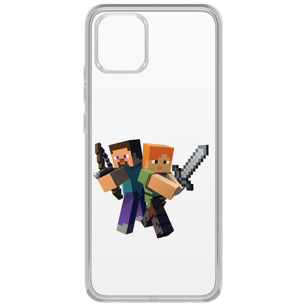 

Чехол-накладка Minecraft-Стив и Алекс для Samsung Galaxy A03 (A035), Прозрачный