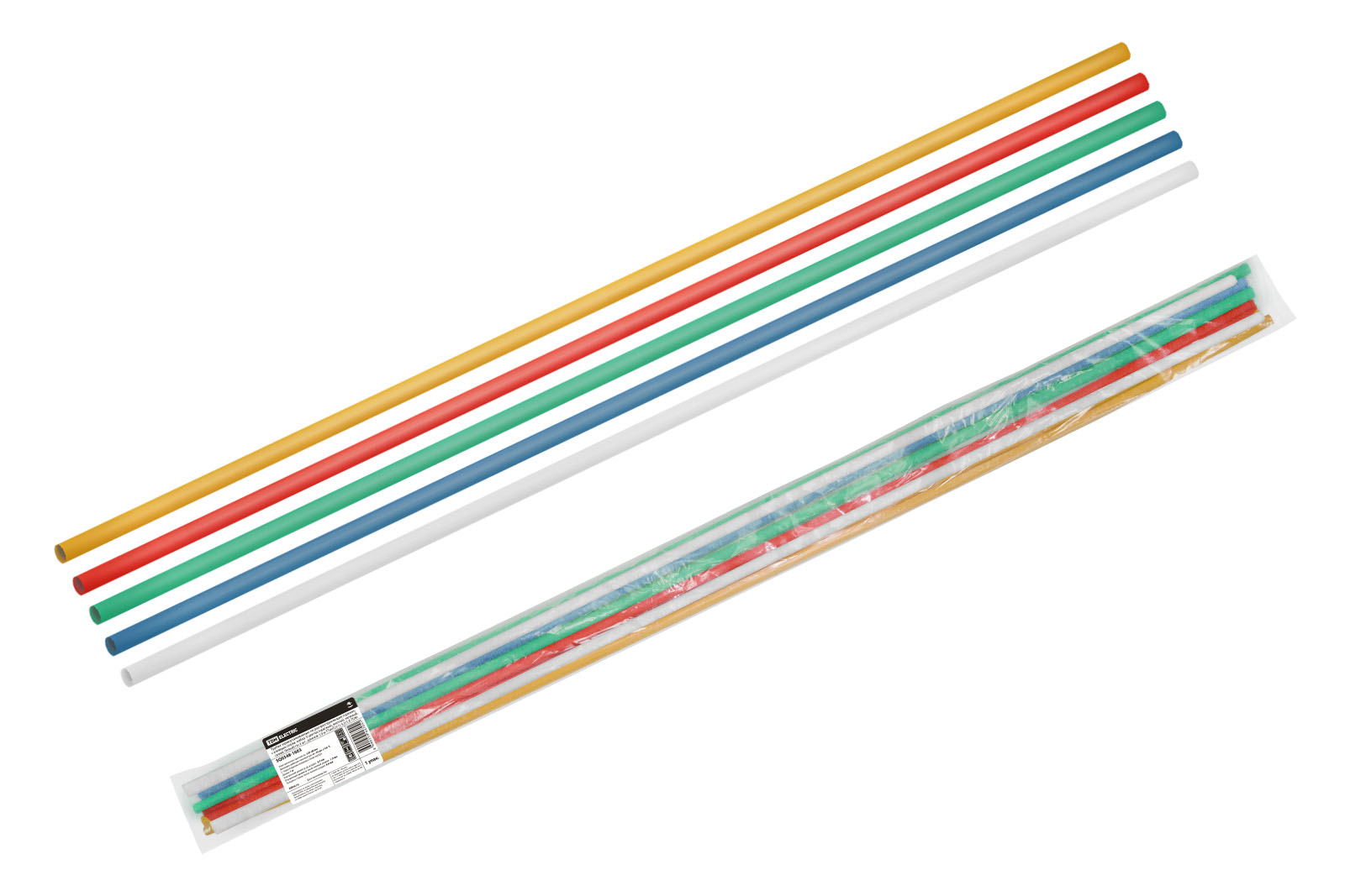 Трубки термоусаживаемые TDM ELECTRIC, набор 5 цветов 2 шт. ТТкНГ(3:1)-39/13 SQ0548-1613 набор соединителей для трубки ф4 мм 10 шт