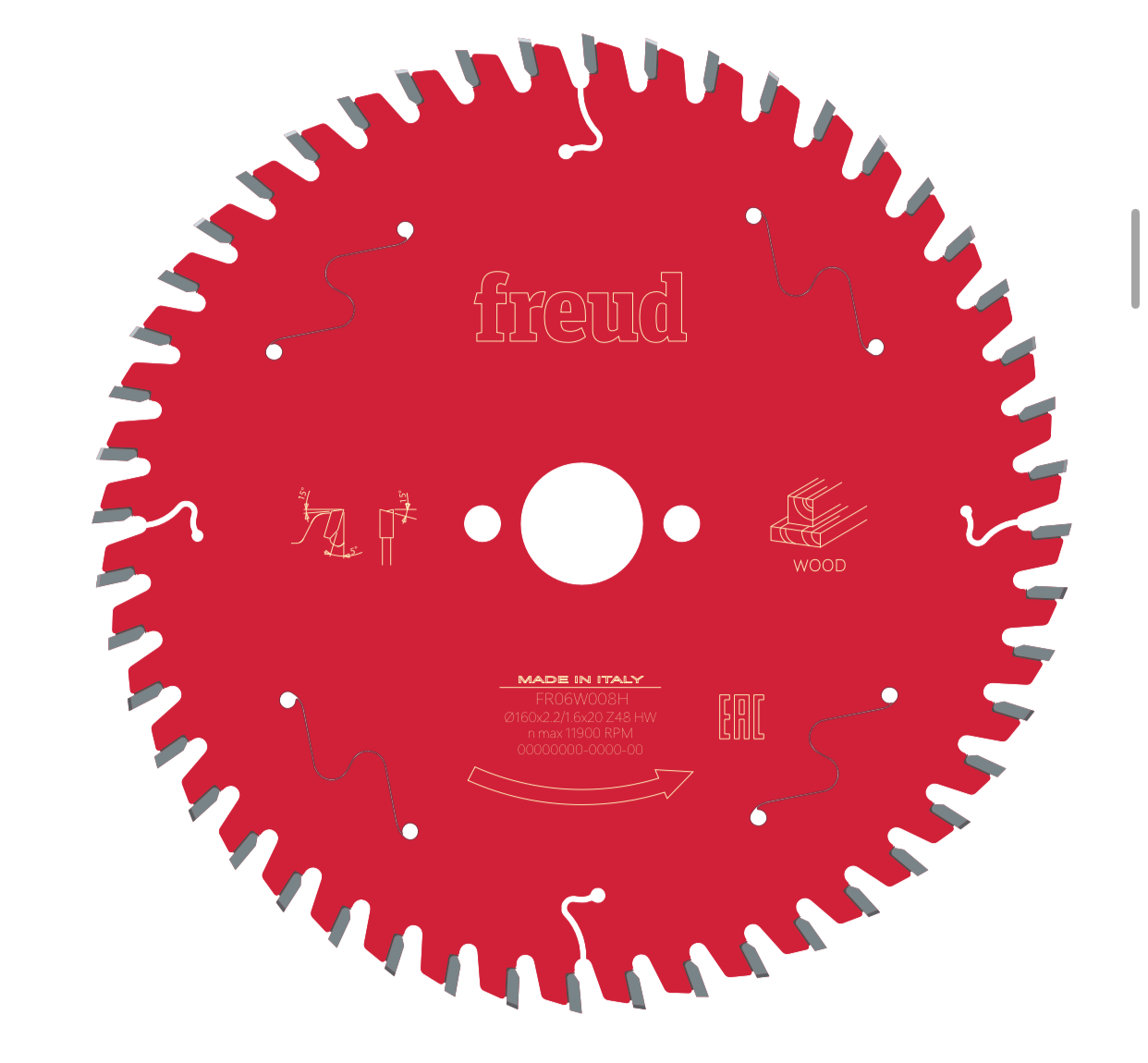 

Пила дисковая Freud 250x2,8/1,8х30 Z60 FR23W003T