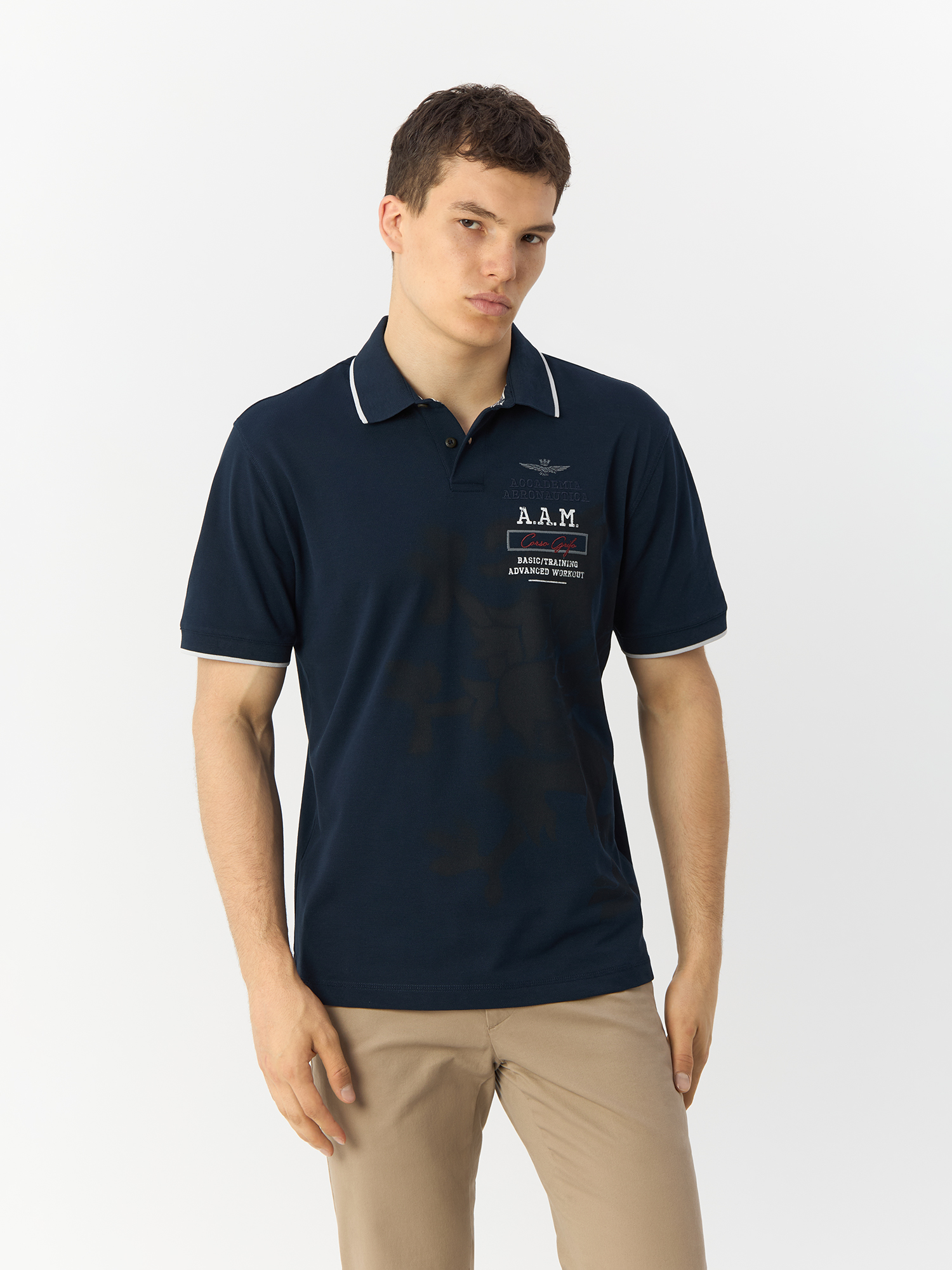 

Футболка мужская Aeronautica Militare 241PO1753P309 синяя M, Синий, 241PO1753P309