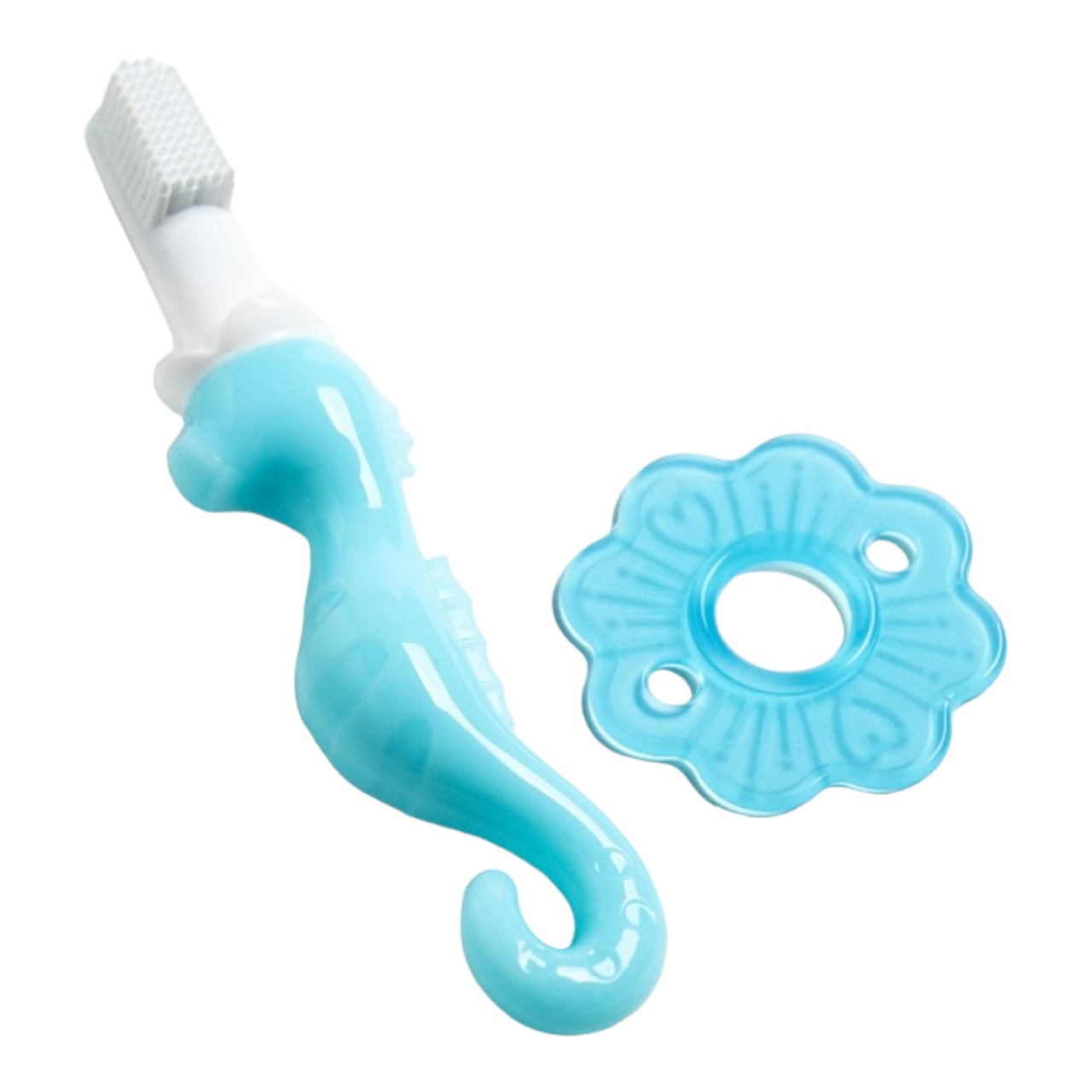 Детская зубная щетка-массажер, Морской конёк, с ограничителем, от 3 мес., в ассортименте