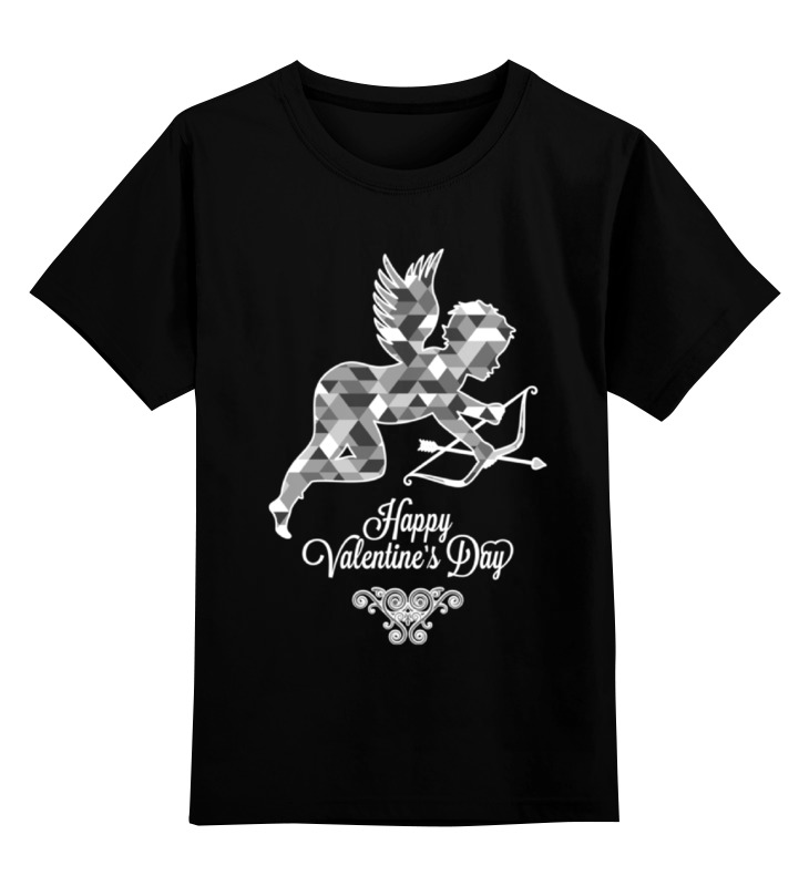 

Детская футболка классическая Printio Happy valentnine's day, р. 152, Черный, 0000000659266
