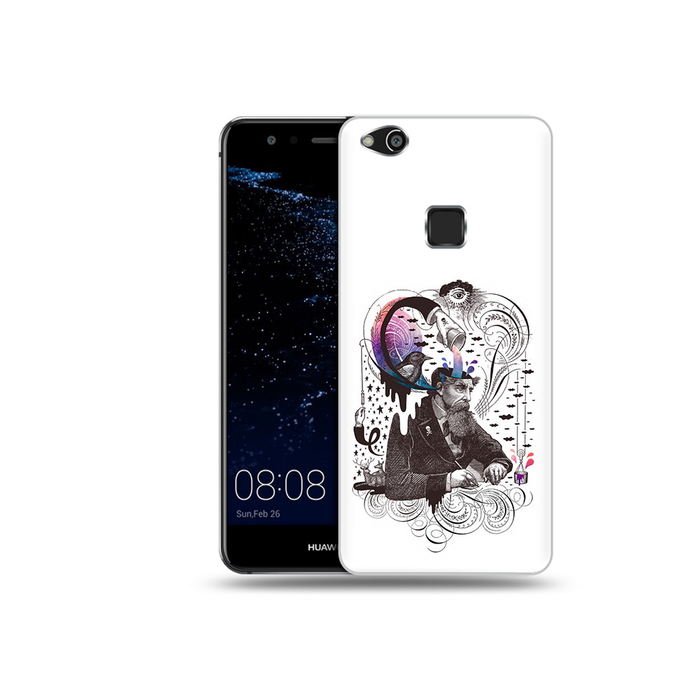 Чехол MyPads Tocco для Huawei P10 Lite абстракция думающий мужчина (PT62135.59.210)