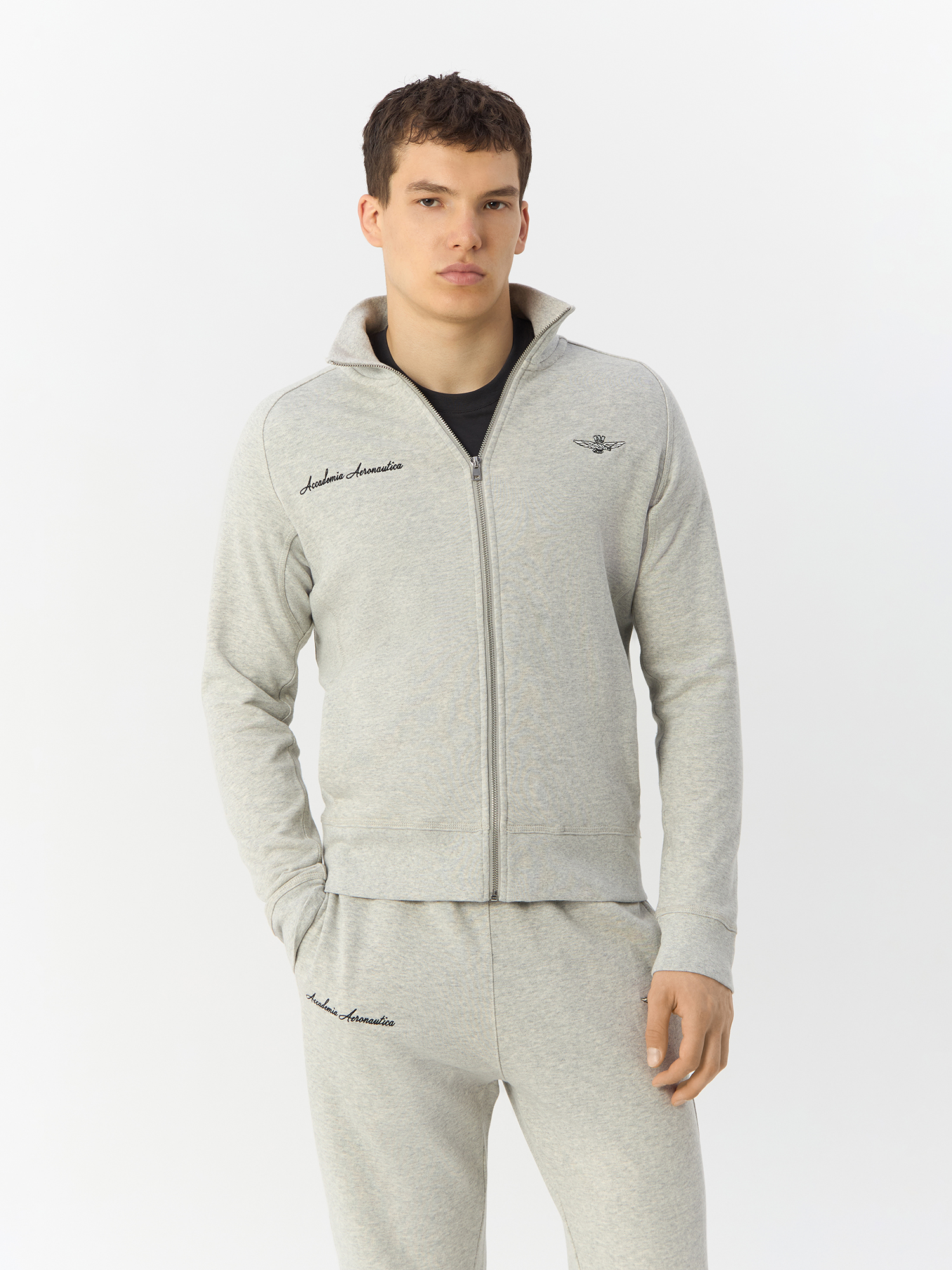 

Толстовка мужская Aeronautica Militare 241FE1860F537 серая S, Серый, 241FE1860F537