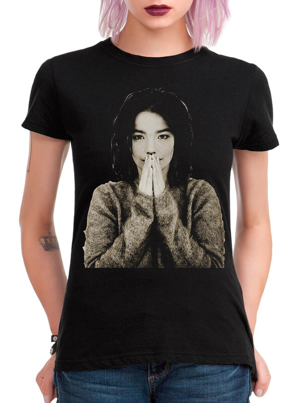 Футболка женская DreamShirts Studio Бьорк - Bjork 188-bjork-1 черная XS