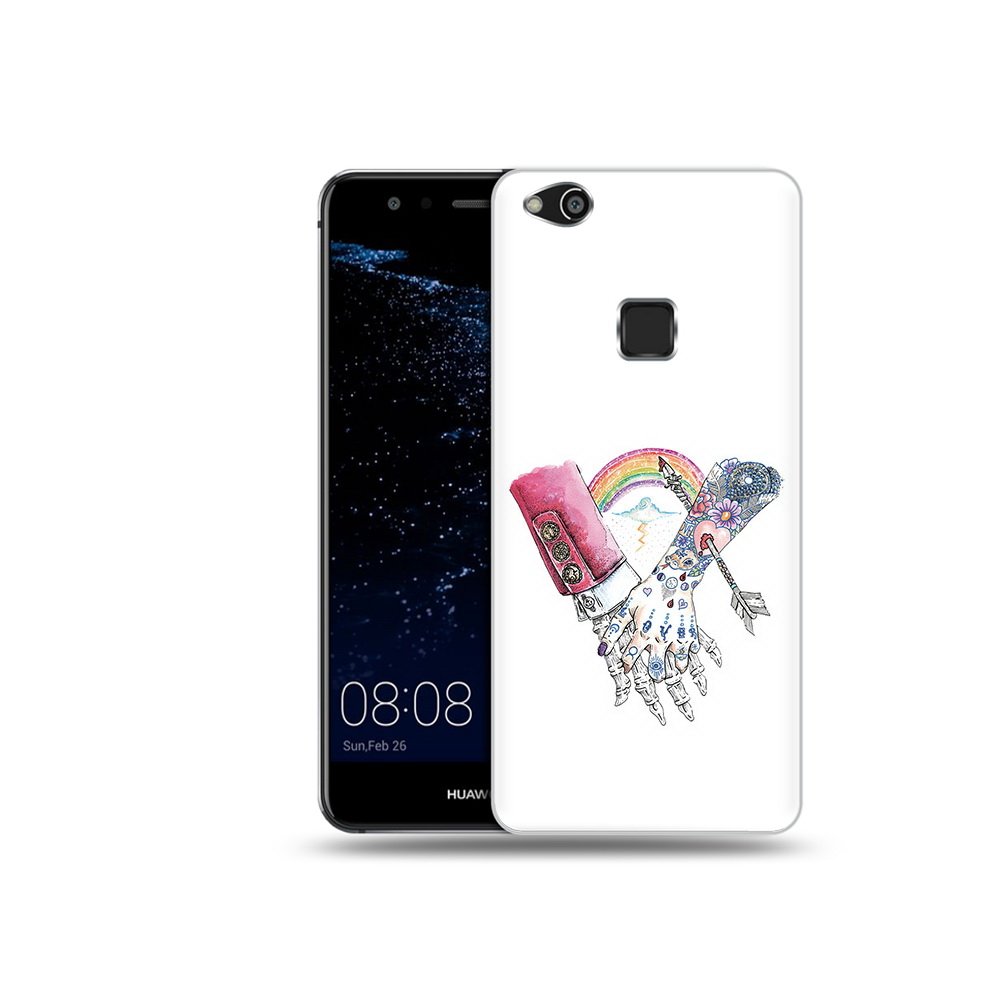 

Чехол MyPads Tocco для Huawei P10 Lite абстракция руки в татуировках (PT62135.59.212), Прозрачный, Tocco