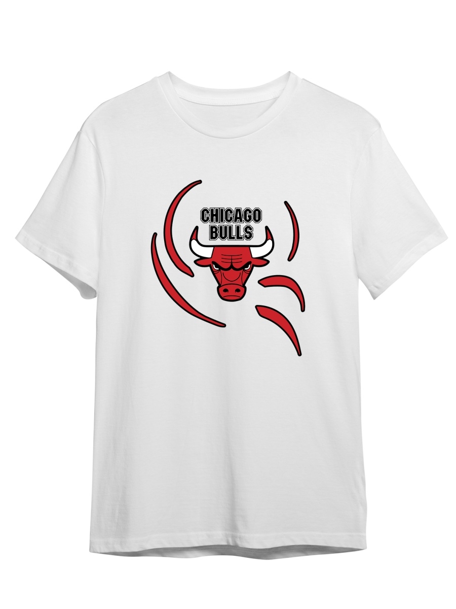 фото Футболка унисекс сувенирshop баскетбол/nba/нба/chicago bulls 1 белый 2xl