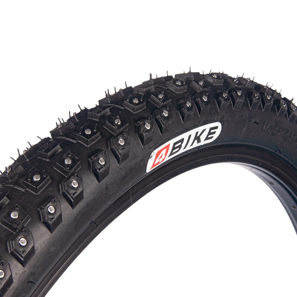 

Покрышка для велосипеда 4BIKE зимняя 27.5"x2.10, 4 рядная, 384 шипа, Черный