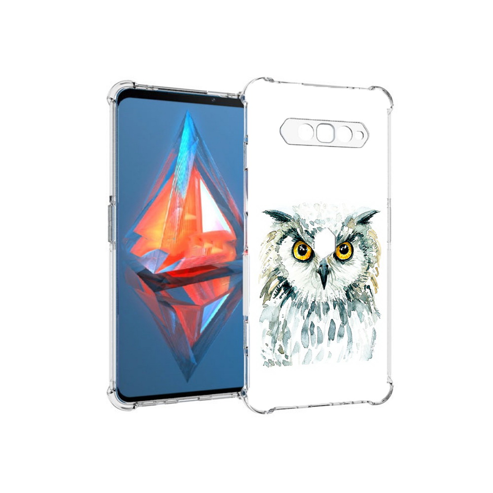 

Чехол MyPads Tocco для Xiaomi Black Shark 4 Серьезная сова (PT162389.266.156), Прозрачный, Tocco